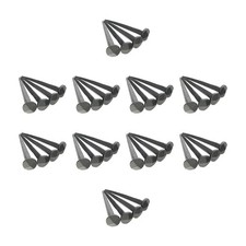 Iron Nails 40Pcs (1kg) Hand Forged Black Antique Rustic Spike Head Iron Nails