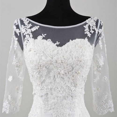 Long sleeve wedding bolero - 3/4,