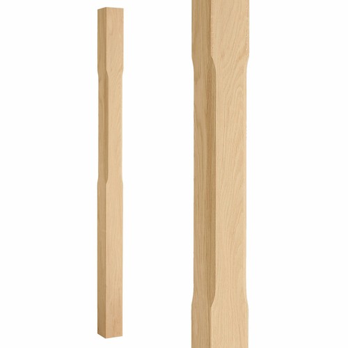 Stair chamfered newel posts - stair,