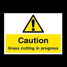 Grass Cutting in Operation Rigid Plastic Sign OR Sticker - All Sizes (CSS23)