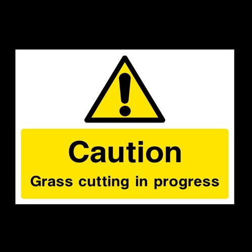 Grass cutting operation - in,
