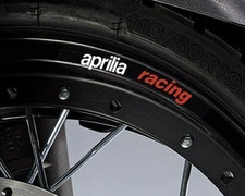 8x aprilia racing decals rim stickers set RS laminated RSV tuono