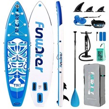 FunWater Inflatable Stand Up Paddle Board Ultra-light SUP - Adult...