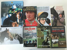Horse Racing Book Bundle x 6 + Horse Racing Legends 6-DVD Set Sealed +S'Jumping 