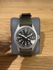 Hamilton Khaki Field Men's Black Watch H69439931 Excellent Condition Box/Papers