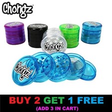 Chongz 5 Part Stage Grinder Plastic Tobacco Herb Shredder Stash Sifter 50mm