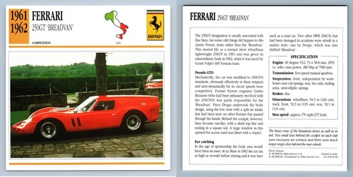 Ferrari 250gt breadvan - ferrari, 'breadvan'
