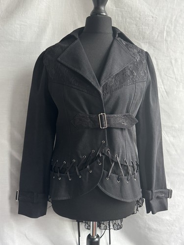 Punk rave gothic jacket with - punk,
