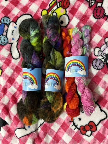 Job lot 2x50g handdyed suri - handdyed,