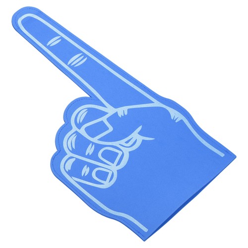 Foam finger inch number - foam,