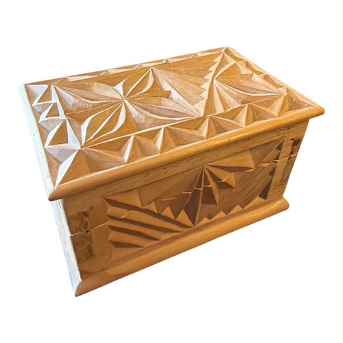 Vintage hand carved - vintage, box