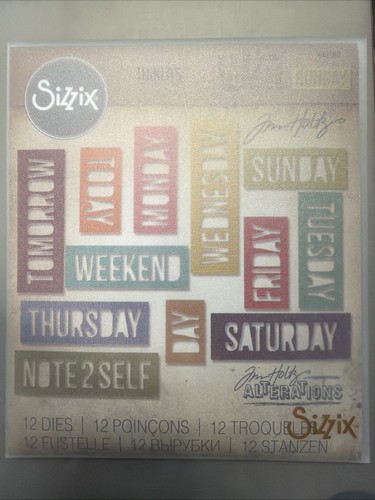 Sizzix tim holtz thinlits days - sizzix,