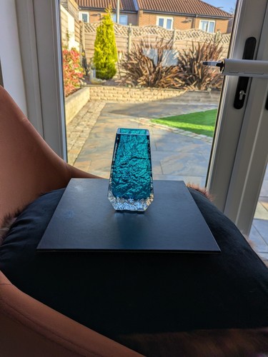 Whitefriars glass coffin vase - whitefriars,