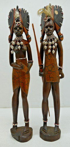 African wood masai warrior - wood,
