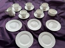 5 Sets Royal Albert Tea Trios With Sugar Bowl, Milk Jug, 17 Pieces 