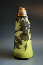 ANDRE DELATTE CAMEO GLASS SCENT BOTTLE / ATOMIZER  - C .1915