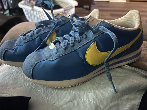 Nike cortez unisex blue yellow - nike,