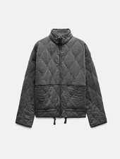 Zara ZW Collection grey  padded quilted jacket size XL