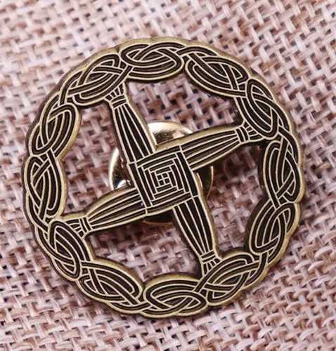 Brigid cross metal - brigid's, pin