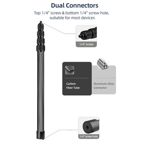 Carbon fiber mic boom pole - carbon,