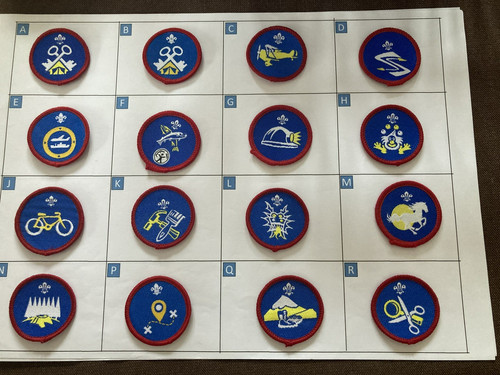 Collection old logo scout - of,