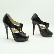 Shoes Heel Mario Pini Decolletè Used (Cod.SS3480) Black Leather Woman