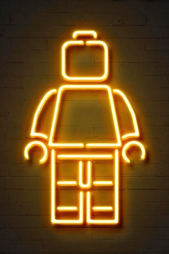 Minifig lego wall art poster - art,