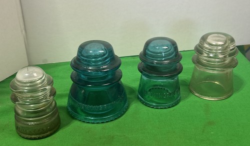 Four clear aquablue - aquablue, glass