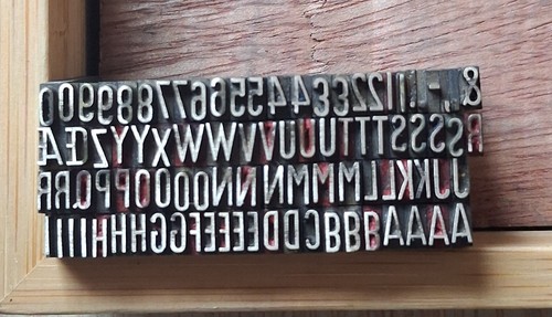 Bookbinders brass type 12 - brass,