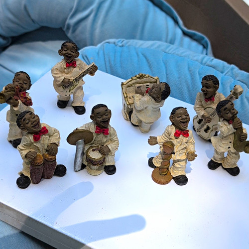 African jazz band musician - african,