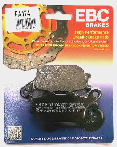 Fa174 ebc organic rear brake - fa174,