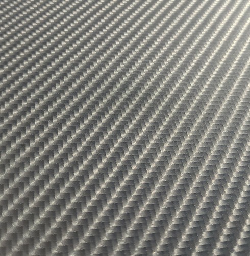 Silver carbon fibre - silver,