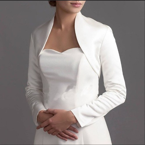 Wedding jacket satin bride - jacket,