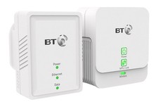 BT Essentials Wi-Fi Powerline 500 Kit (Wi-Fi & Ethernet Extender) - NEW