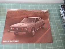Vintage 1977 Subaru DL Coupe sales brochure booklet