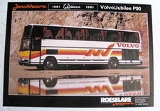 JONCKHEERE Volvo Jubilee P90 Bus Commercial Vehicle Sales Sheet c1982
