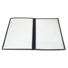 BarBits American Style A4 Menu Cover - 2 Page 4 Sides Facing Heavy Duty Holder
