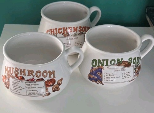Retro vintage recipe soup - recipe,