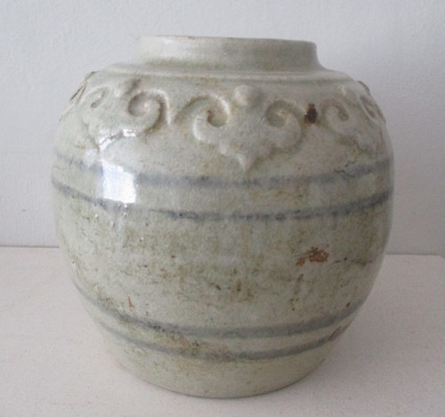 Antique ceramic ginger jar - antique,