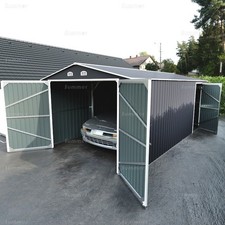 Apex Metal Garage with Hinged