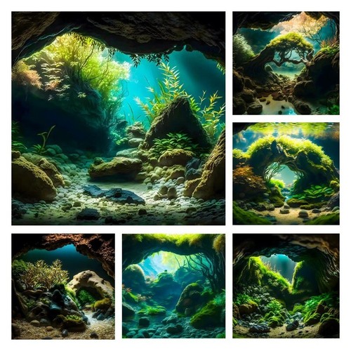 Fish tank background - 3d,