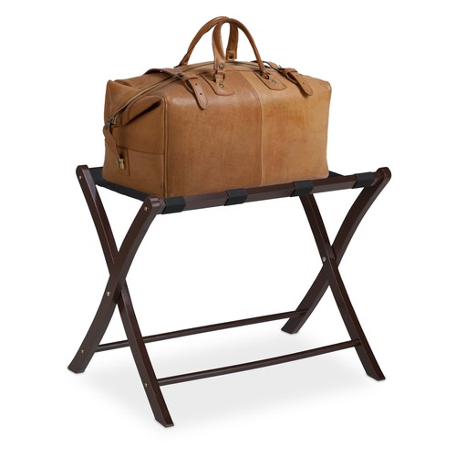 Folding wooden luggage - , rack