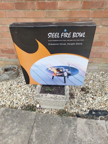 Steel fire bowl black - steel,