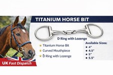 D Ring Eggbutt 5" Horse Bit