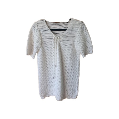 Next white crochet short - white,
