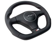 Audi A4 S4 8E B6 leather steering wheel leather steering wheel with airbag flattened S-Line