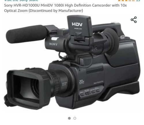 Sony hvr hd1000p shoulder - sony,