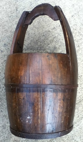 Decorative wooden barrel coal - decorative,