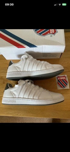 Swiss white leather - white, 11