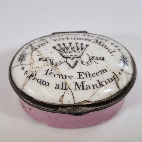 Antique 18thc bilston enamel - bilston,